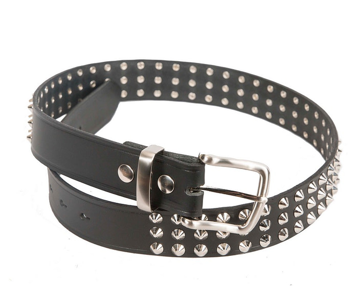 The Strato: Genuine leather jeans studded belt STBCKL