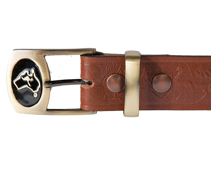 The Oz: Genuine leather Australian belt with buckle 40-AUST-COA - Image 3