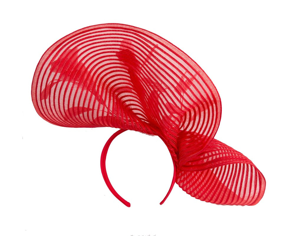 Large red fascinator by Cupids Millinery - Hats From OZ Large red fascinator by Cupids Millinery - Image 4