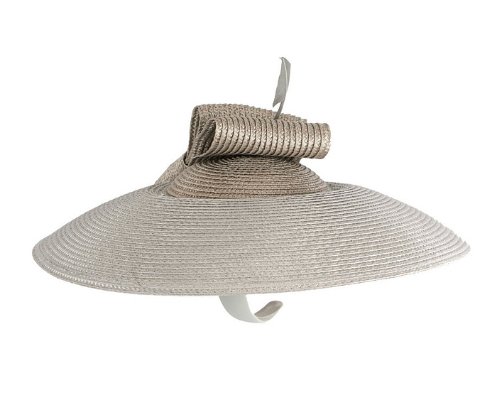 Silver "saucer" fascinator hat by Max Alexander - Image 4