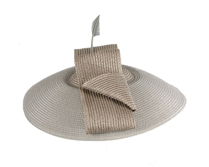 Silver "saucer" fascinator hat by Max Alexander - Image 3