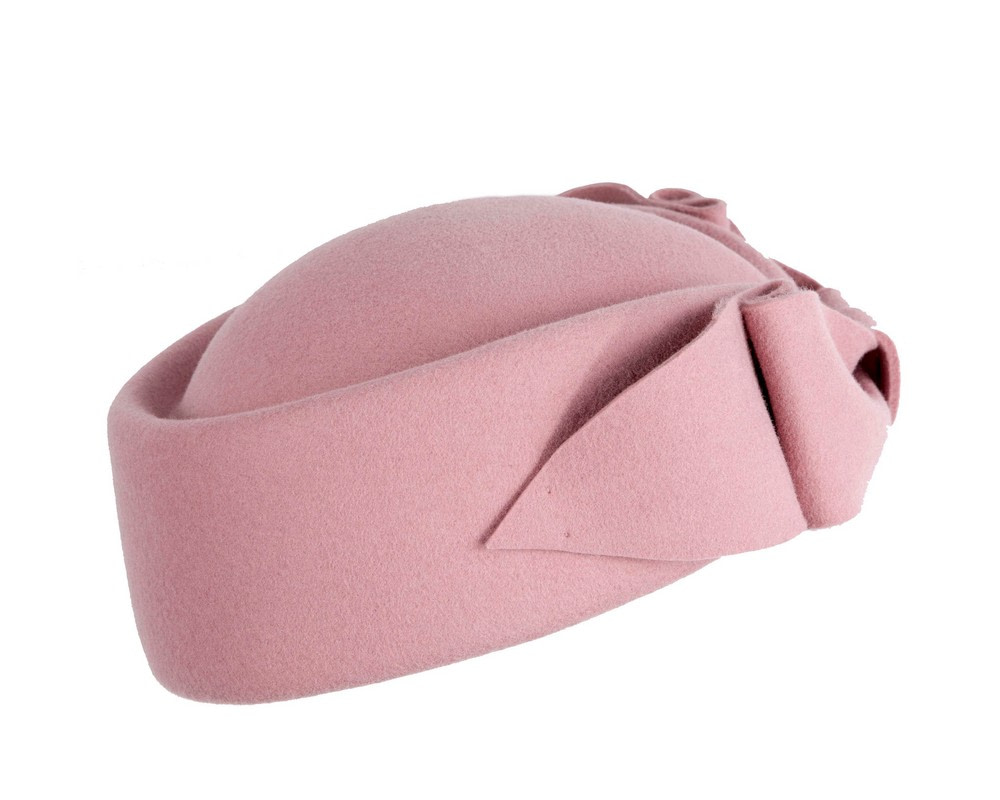 Dusty Pink Max Alexander Felt Pillbox Hat – Classic Winter Style - Hats From OZ Dusty Pink Max Alexander Felt Pillbox Hat – Classic Winter Style - Image 5