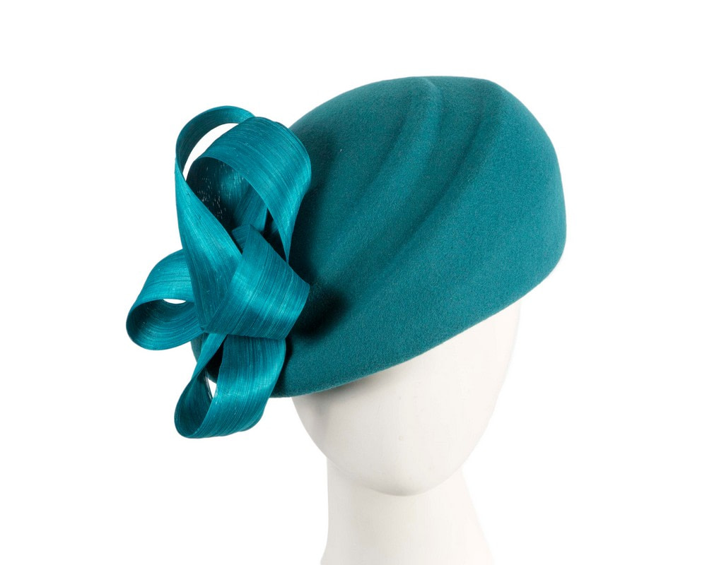 Teal green winter fashion beret hat with loops by Fillies Collection - Hats From OZ Teal green winter fashion beret hat with loops by Fillies Collection