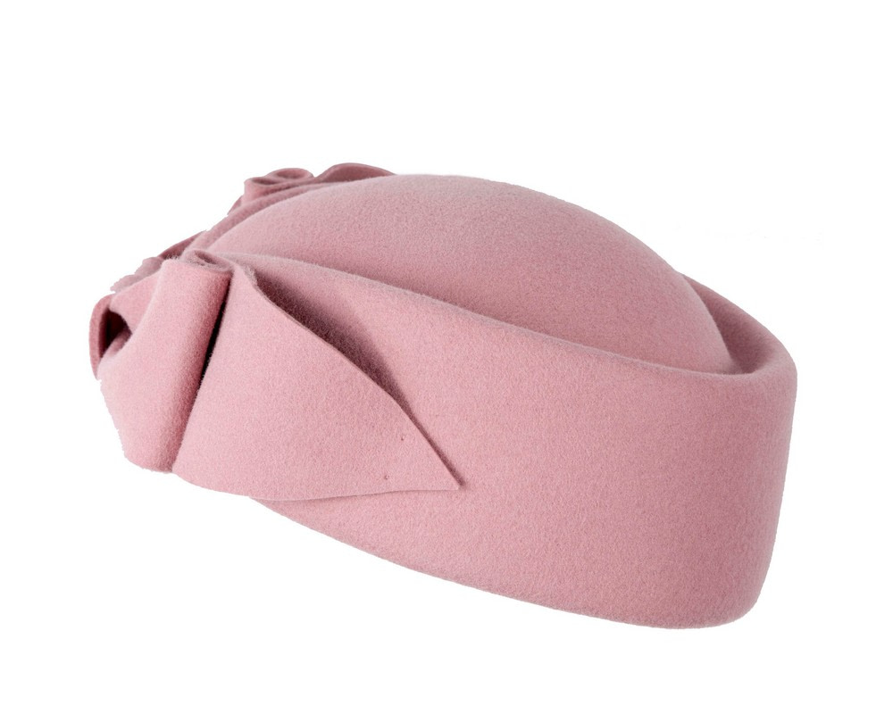 Dusty Pink Max Alexander Felt Pillbox Hat – Classic Winter Style - Hats From OZ Dusty Pink Max Alexander Felt Pillbox Hat – Classic Winter Style - Image 4