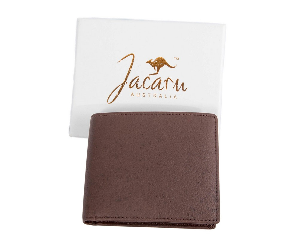 Brown Kangaroo Leather Mens Wallet Two Fold - Hats From OZ Brown Kangaroo Leather Mens Wallet Two Fold - Image 2