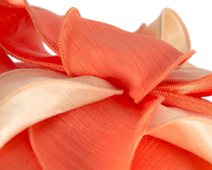 Orange sateen fascinator by Max Alexander - Image 3
