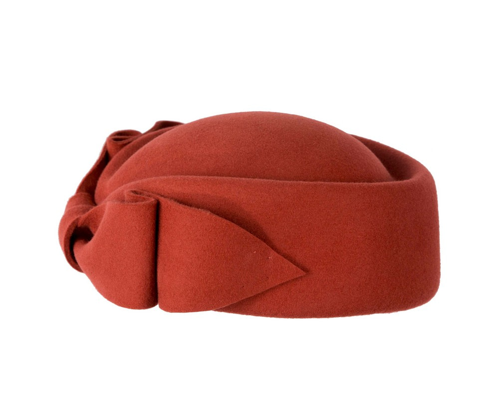 Rust Max Alexander Felt Pillbox Hat – Classic Winter Style - Hats From OZ Rust Max Alexander Felt Pillbox Hat – Classic Winter Style - Image 4