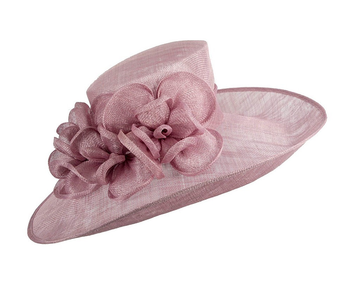 Lilac wide brim sinamay fashion hat by Max Alexander - Image 2