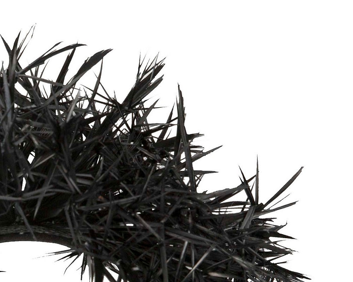 Black pointy feathers fascinator by Max Alexander - Image 3