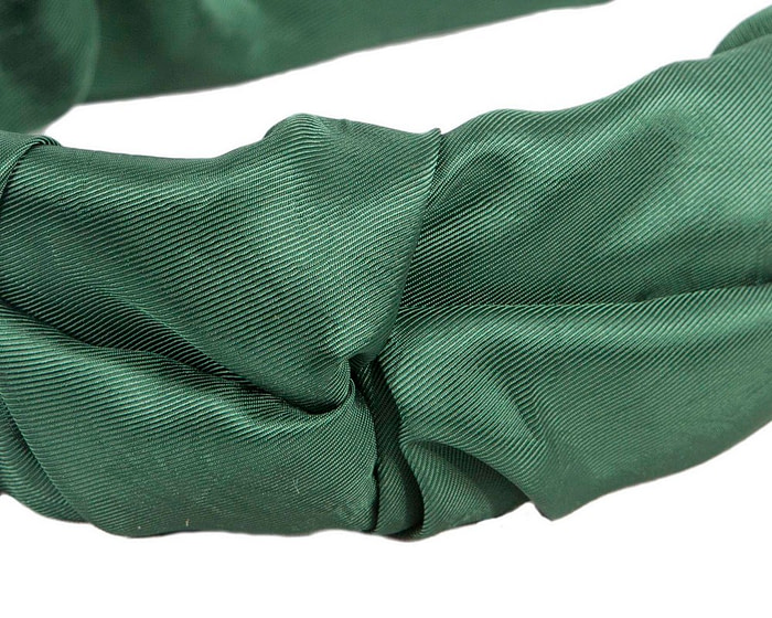 Green scrunchie fascinator headband - Image 3