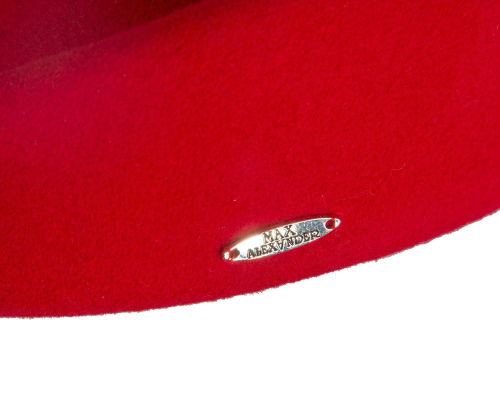 Classic Stewardess Red Felt Pillbox Hat by Max Alexander - Hats From OZ Classic Stewardess Red Felt Pillbox Hat by Max Alexander - Image 6