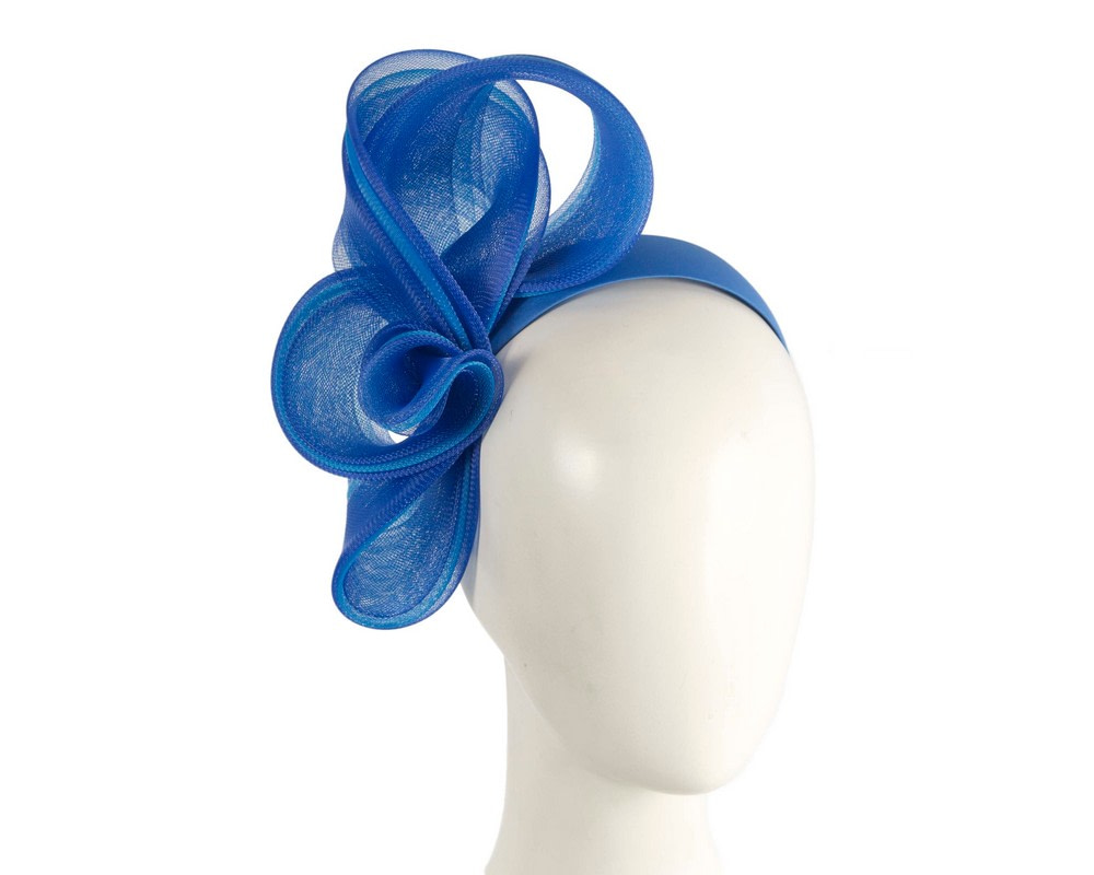 Blue crinoline bow fascinator by Fillies Collection - Hats From OZ