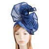Royal blue sculptured silk abaca fascinator by Fillies Collection