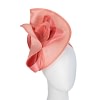 Coral fascinator with bow by Fillies Collection