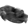 Black pillbox racing fascinator with wave by Fillies Collection - Image 6