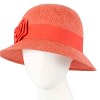 Orange spring racing bucket hat