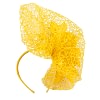 Yellow designers racing fascinator by Fillies Collection - Image 4