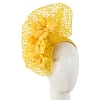 Yellow designers racing fascinator by Fillies Collection