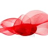 Red custom made Mother of the Bride cocktail hat - Image 6