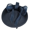 Bespoke navy winter plate fascinator with bow by Fillies Collection - Image 3