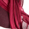 Bespoke burgundy pillbox with bow by Fillies Collection - Image 5
