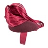 Bespoke burgundy pillbox with bow by Fillies Collection - Image 4