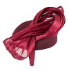 Bespoke burgundy pillbox with bow by Fillies Collection - Image 3