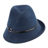 Navy ladies felt fedora hat by Max Alexander - Image 2