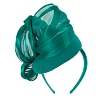 Bespoke teal pillbox with bow by Fillies Collection - Image 6