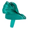Bespoke teal pillbox with bow by Fillies Collection - Image 4