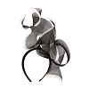 Bespoke large black & white racing fascinator by Fillies Collection - Image 4