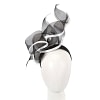 Bespoke large black & white racing fascinator by Fillies Collection