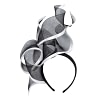 Bespoke large black & white racing fascinator by Fillies Collection - Image 2