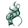 Bespoke dark green navy racing fascinator by Fillies Collection - Image 2