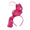 Twisted fuchsia racing fascinator by Fillies Collection - Image 2