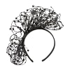 Bespoke black racing fascinator by Fillies Collection - Image 4