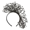 Bespoke black racing fascinator by Fillies Collection - Image 2