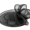 Black custom made cocktail hat by Cupids Millinery - Image 6