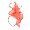 Bespoke large coral racing fascinator by Fillies Collection - Image 4