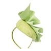 Lime green racing pillbox fascinator by Fillies Collection - Image 6