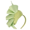 Lime green racing pillbox fascinator by Fillies Collection - Image 2