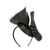 Black & White fascinator with bow by Fillies Collection - Image 6