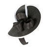 Black & White fascinator with bow by Fillies Collection - Image 3