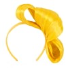 Yellow bow racing fascinator by Fillies Collection - Image 4
