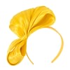 Yellow bow racing fascinator by Fillies Collection - Image 2