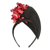 Black & red winter felt fascinator by Fillies Collection - Image 4