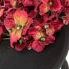 Black & red winter felt fascinator by Fillies Collection - Image 3