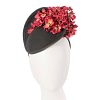 Black & red winter felt fascinator by Fillies Collection
