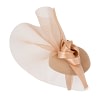 Bespoke beige winter racing fascinator by Fillies Collection - Image 4