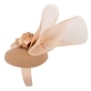 Bespoke beige winter racing fascinator by Fillies Collection - Image 3